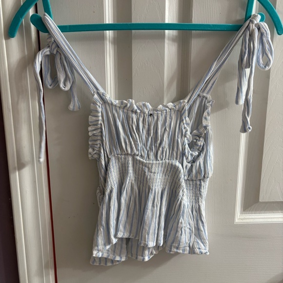 Striped Blue and White Tank - Picture 3 of 3